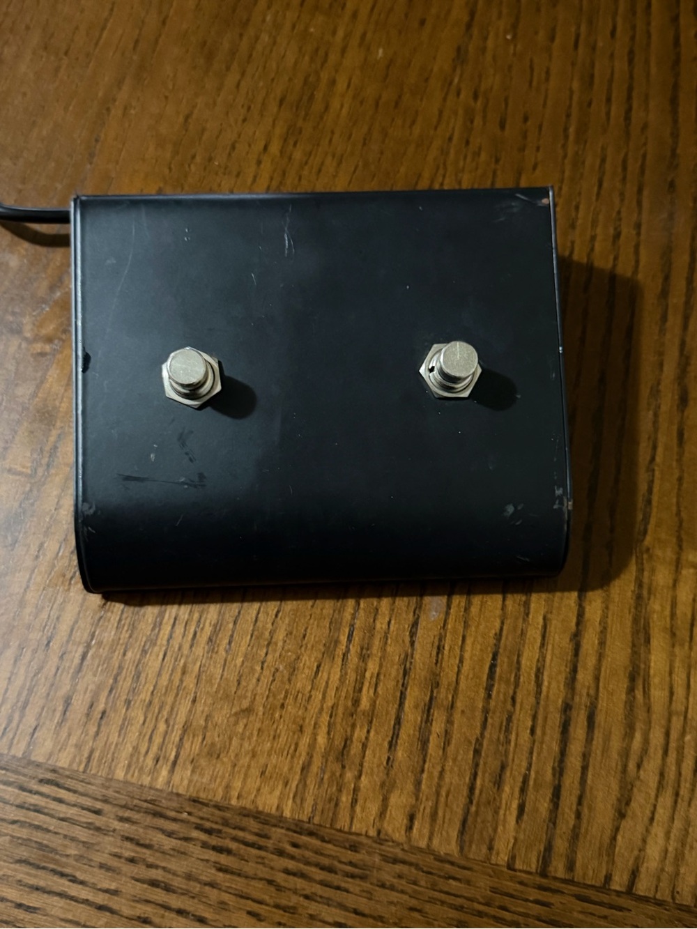 2-Button Footswitch for Guitar Amplifier w/ Attached Cable & 1/4" Plug